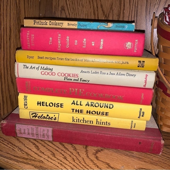 Stack of Vintage Books, Kitchen theme - Picture 1 of 2
